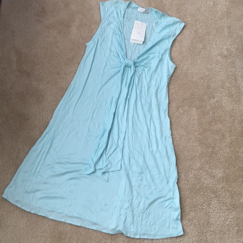 PLUTO Short Gown. Size Small. Turquoise